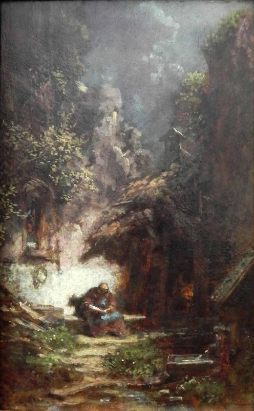 Carl Spitzweg Recluse Reading oil painting picture